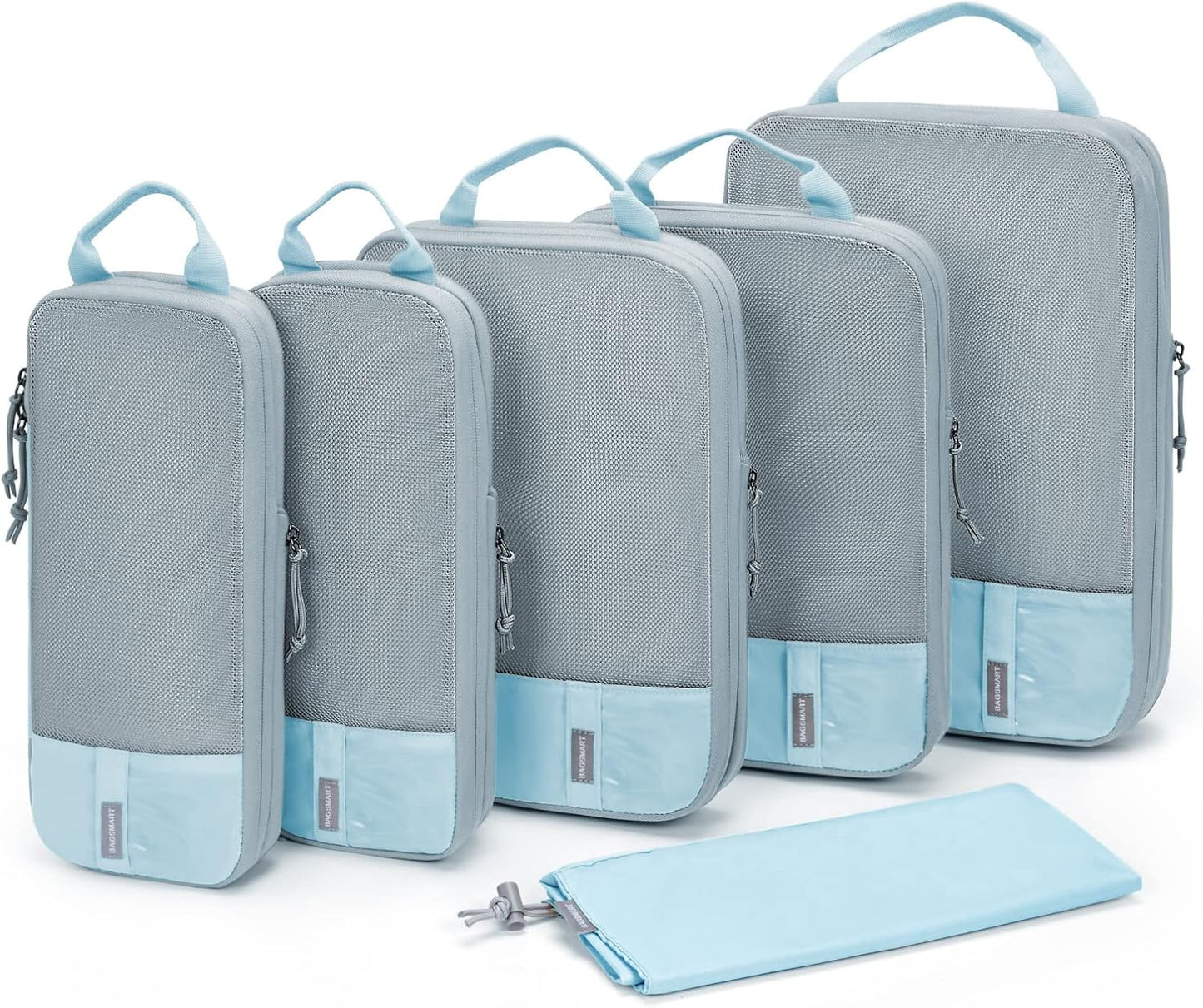 BAGSMART_6_Set_/4_Set/2_Set_Compression_Packing_Cubes_for_Travel,_Lightweight_Luggage_Organizer_Bags,_Durable_Space_Saver_Bags_Travel_Essentials