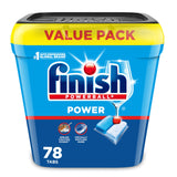 Finish Power Dishwasher Pods, No Pre-Rinse Dishwasher Detergent Soap For Deep Clean & Shine with Degreasing Power, Fresh Scent