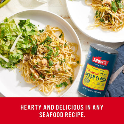 Snow's_Ocean_Chopped_Clams_Canned,_51_oz_Can_-_7g_Protein_per_Serving_-_Gluten_Free,_No_MSG,_99%_Fat_Free_-_Great_for_Pasta_&_Seafood_Recipes