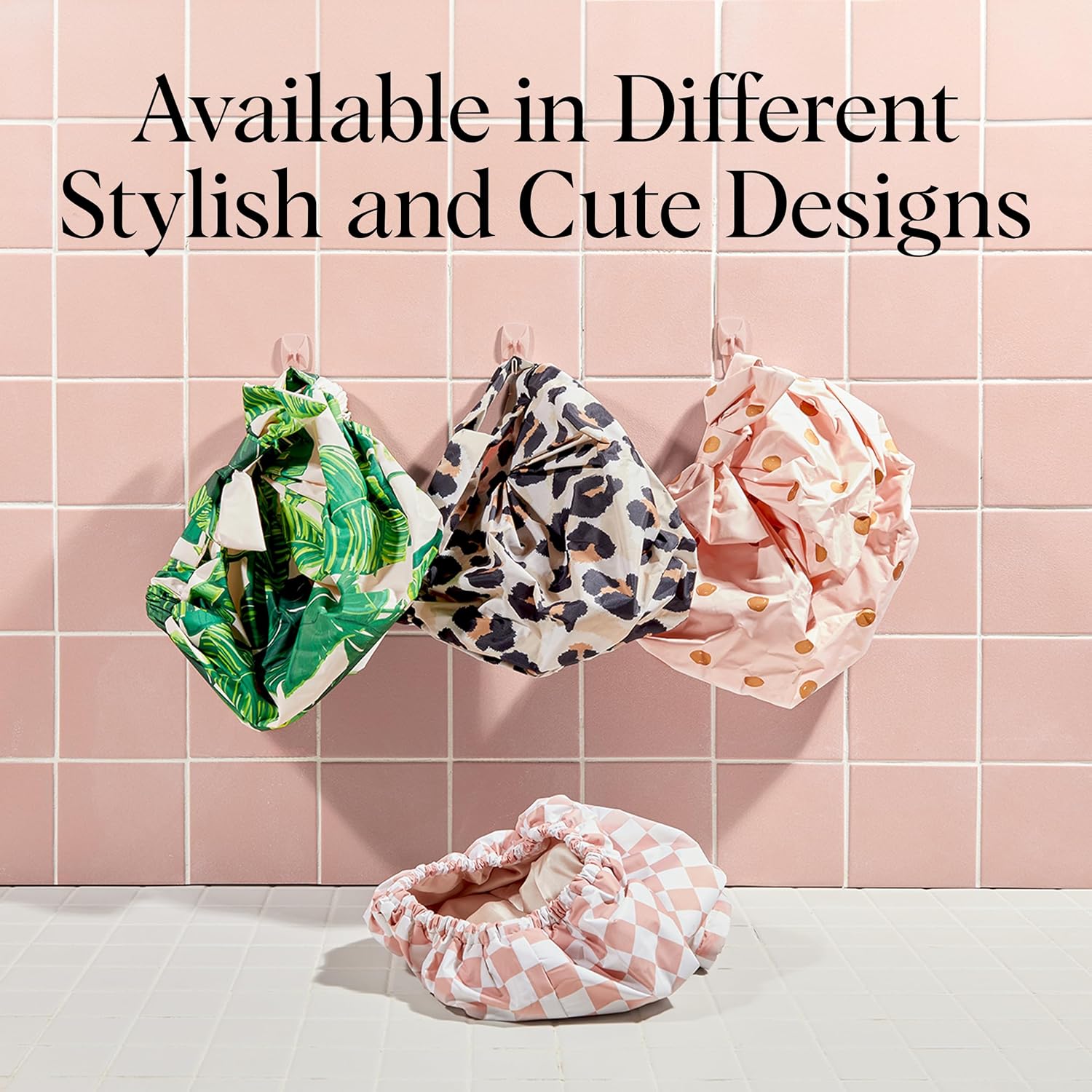 Kitsch_Luxury_Shower_Caps_for_Women_Reusable_Waterproof_-_Large_Shower_Cap_for_Women,_Non-slip,_Quick-dry_Hair_Cap_for_Long_and_Short_Hair,_Comfortable_and_Stylish_Design_-_Blush_Dot