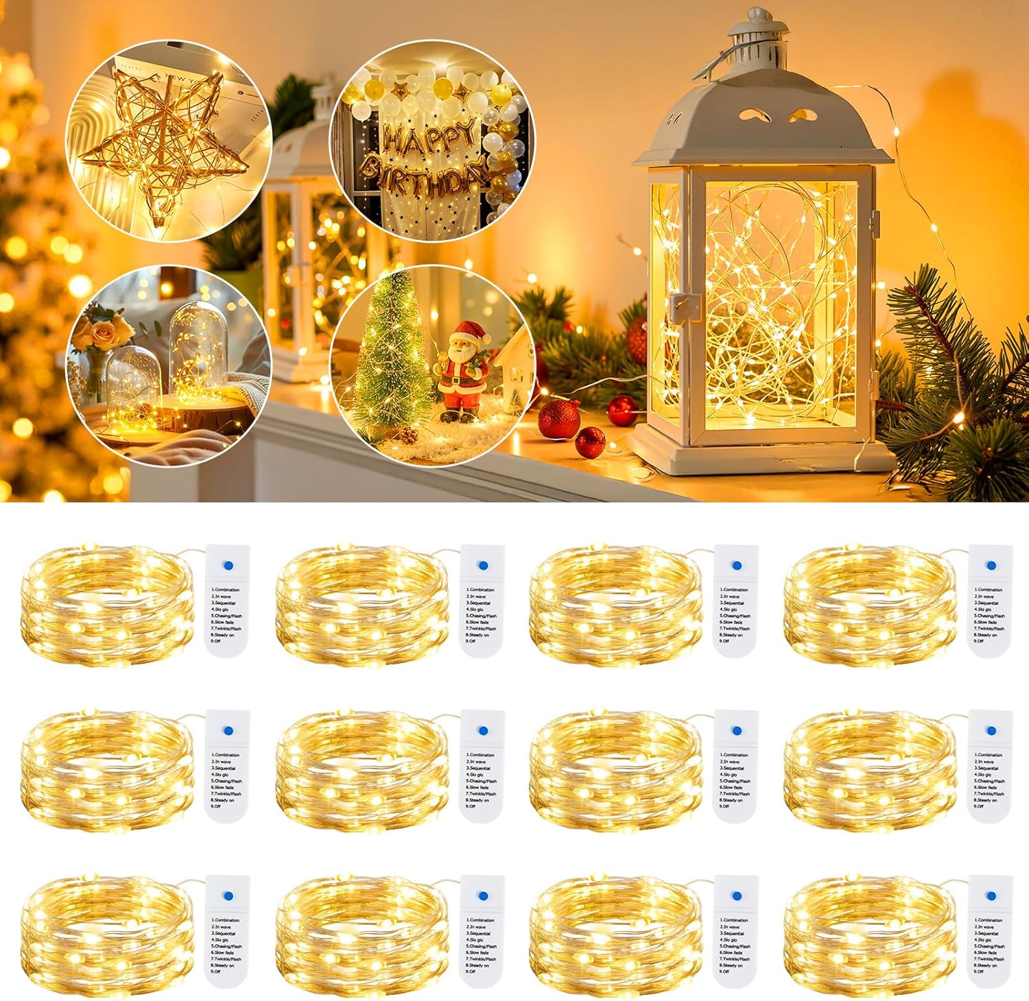 Minetom_12_Pack_Fairy_Lights_Battery_Operated_String_Lights,_8_Modes_&_Timer,_7ft_20LED_Waterproof_Silver_Wire_Twinkle_Lights,_Firefly_Starry_Moon_Lights_for_Mason_Jars_DIY_Christmas_Wedding_Party