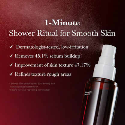 medicube_Red_Body_Peeling_Shot,_AHA_+_BHA_Exfoliating_Body_Spray_for_Summer-Ready_Smooth_Skin,_Treats_Strawberry_Skin,_Bumps_&_Breakouts,_3.88_oz