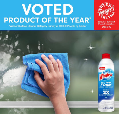 Windex_Fast_Shine_Foam_Glass_Cleaner,_No-Drip_Windows,_Doors,_Mirrors_&_Countertops_Aerosol_Cleaning_Spray,_Streak-Free_Shine,_Removes_Fingerprints,_Dust,_Dirt,_Grime_&_More_19_oz_(Pack_of_6)