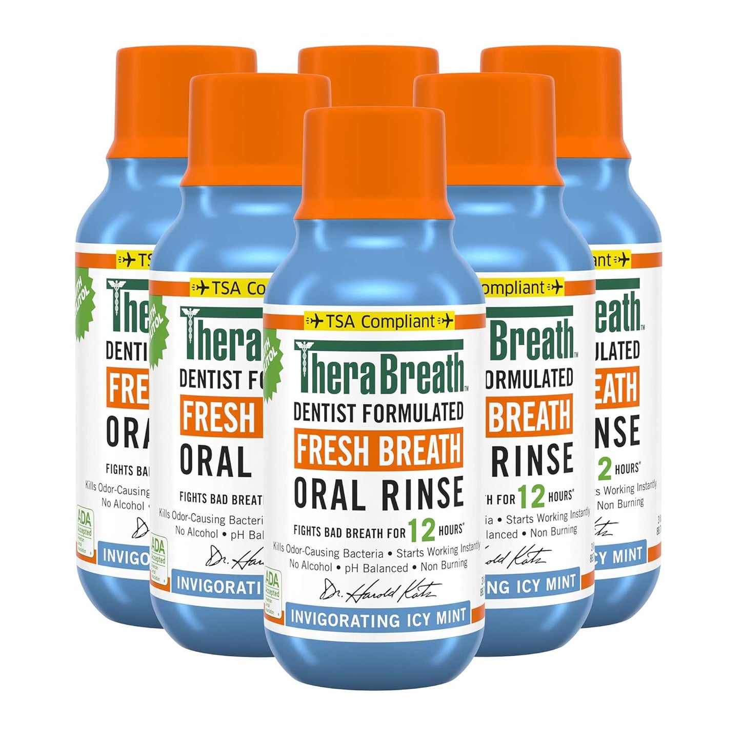 TheraBreath_Fresh_Breath_Dentist_Formulated_Oral_Rinse,_Icy_Mint,_3_Ounce_(Pack_of_6)