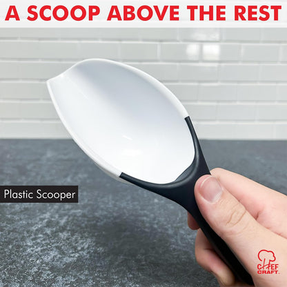 Chef_Craft_Select_Plastic_Scoop,_1_Cup,_White