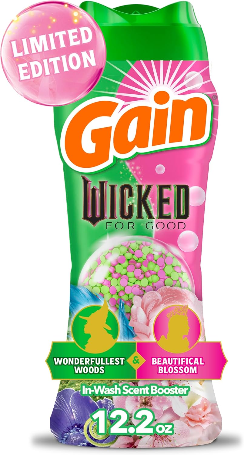 Gain_In-Wash_Laundry_Scent_Booster_"Wicked:_For_Good"_Limited_Edition,_Wonderfullest_Woods_&_Beautifical_Blossom,_12.2_oz,_Fresh_Extender_+_Odor_Protection_Laundry_Beads