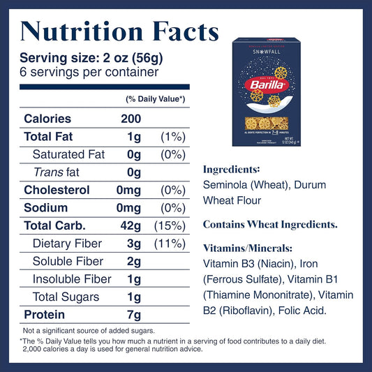 Barilla,_Limited_Edition_Snowfall_Pasta,_12_Ounce