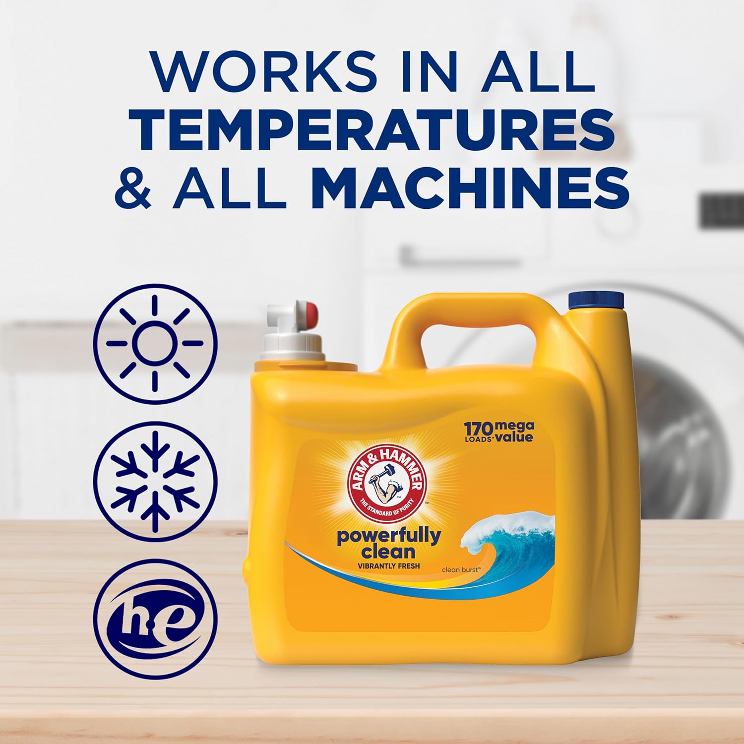 ARM_&_HAMMER_Liquid_Laundry_Detergent,_Clean_Burst_Fresh,_170_fl_oz,_170_Loads
