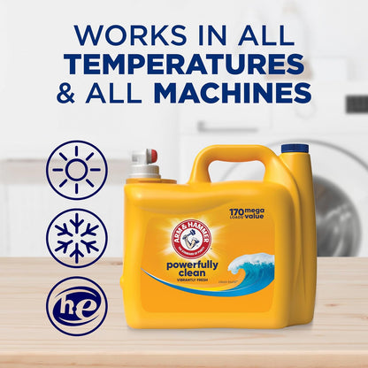 ARM_&_HAMMER_Liquid_Laundry_Detergent,_Clean_Burst_Fresh,_170_fl_oz,_170_Loads