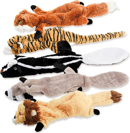 Dog_Squeak_Toys,_No_Stuffing_Plush_Dogs_Chew_Toy_Bundle_for_Small_Medium_Large_Breed_Chewer_Tough_Durable_Squeaky_Pet_Fetch_Puppy_Teething_Chewing_Interactive_to_Keep_Them_Busy_Best_Birthday_Gift