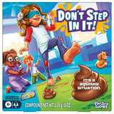 Hasbro Gaming Don't Step in It! Preschool Game I Blindfolded, Poop Party Game | Spinner with 8 Fun Animal Moves | Ages 4+| 1+ Players I Funny Kids Board Games