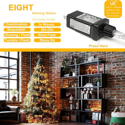 Decute_300LED_Christmas_String_Lights_Outdoor_Waterproof_105FT_UL_Certified_with_End-to-End_Plug_8_Modes,_Warm_White_Indoor_Starry_Fairy_Lights_for_Christmas_Tree_Patio_Garden_Wedding_Party_Decor