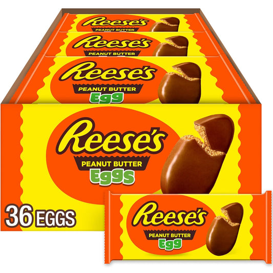 REESE'S_Milk_Chocolate_Peanut_Butter_Eggs,_Easter_Basket_Easter_Candy_Packs,_1.2_oz_(36_Count)