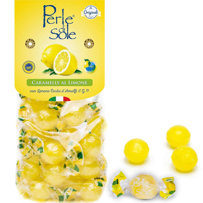 Perle_di_Sole_Italian_Lemon_Drops_Hard_Candy_Individually_Wrapped_(7.05_oz)_Made_with_Essential_Oils_of_Amalfi_Coast_P.G.I._Lemon_-_Italian_Imported_Gifts_From_Italy