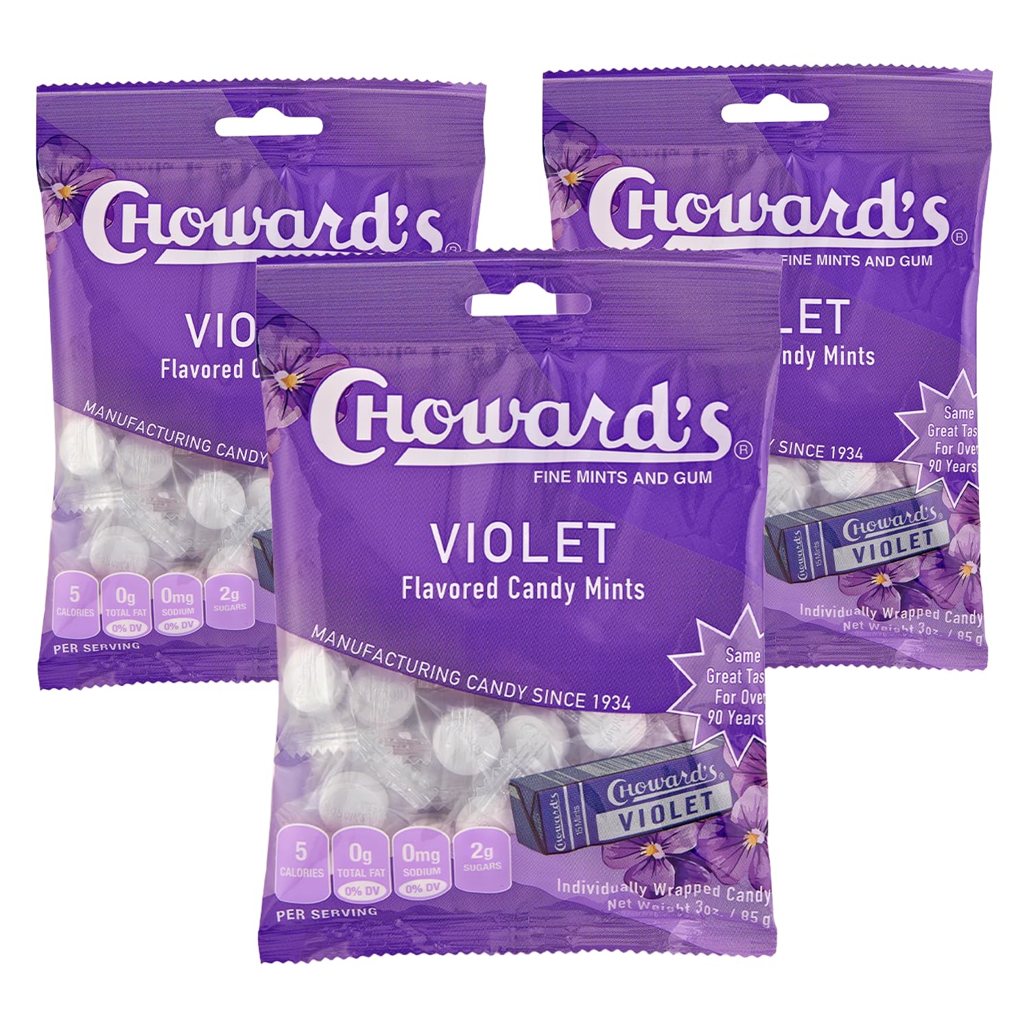 Choward's_Violet_Mints_Candy_Bag_|_Bold_Aromatic_Flavor_|_Perfect_for_Snacks_in_Lunchboxes,_Travel,_Sharing,_and_Gifting_|_Nostalgic_Vintage_Candy_|_3_Pack_(49_Individually_Wrapped_Candy_Mints)