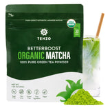 Tenzo Matcha Green Tea Powder, Organic Cafe Sweetened Latte Ceremonial Barista Crafted Mix - Authentically Japanese (5.29 Ounce)