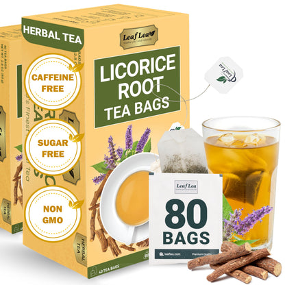 Licorice Tea - 80 Tea Bags (Pack of 2)
