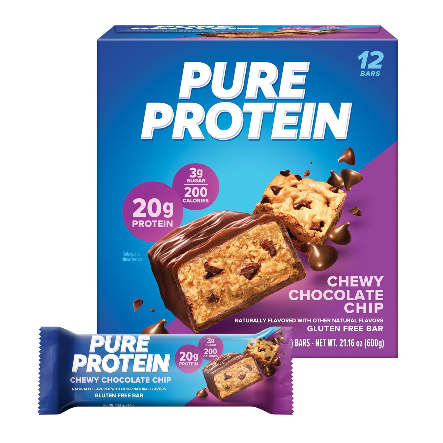 Pure_Protein_Chewy_Chocolate_Chip_Protein_Bars_–_20g_Protein,_3g_Sugar,_190_Calories_(12_count)_Low_Sugar*_High_Protein_Snack_-_Gluten_Free_-_Perfect_for_a_Healthy_Snack