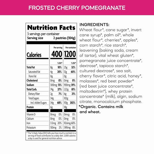 Nature's_Path_Organic_Frosted_Cherry_Pomegranate_Toaster_Pastries,_11_oz_(Pack_of_1),_Non-GMO