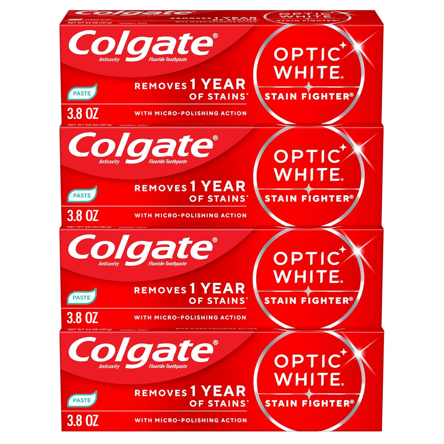 Colgate_Optic_White_Stain_Fighter_Clean_Mint_Paste_Teeth_Whitening_Toothpaste,_4_Pack,_Anticavity_Toothpaste_with_Fluoride,_Enamel_Safe_Teeth_Stain_Remover,_3.8_OZ