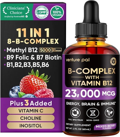 Venture_Pal_Vitamin_B_Complex_Liquid_Drops,_B12_Methylcobalamin_|_B9_Folic_|_B1,B2,B3,B5,B6,B16_-_Vitamin_C,_Choline,_Inositol,_Immune_&_Energy_Metabolism,_Brain_&_Heart_Support