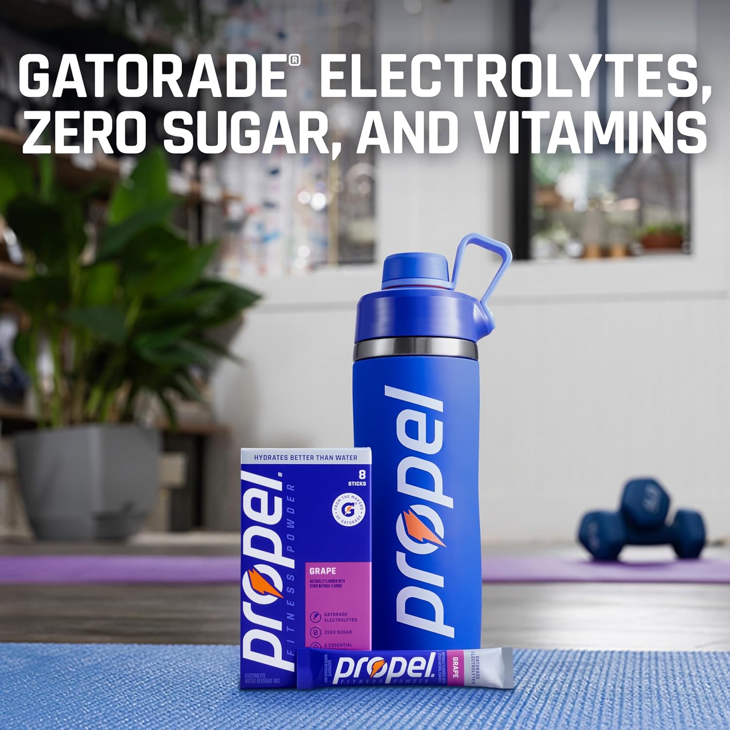 Propel_Electrolyte_Powder_Drink_Mix,_Grape,_(32_Servings),_Zero_Sugar,_Enhanced_Water_Beverage,_Gatorade_Electrolytes,_Vitamins,_No_Added_Colors,_No_Artificial_Flavors,_Hydration