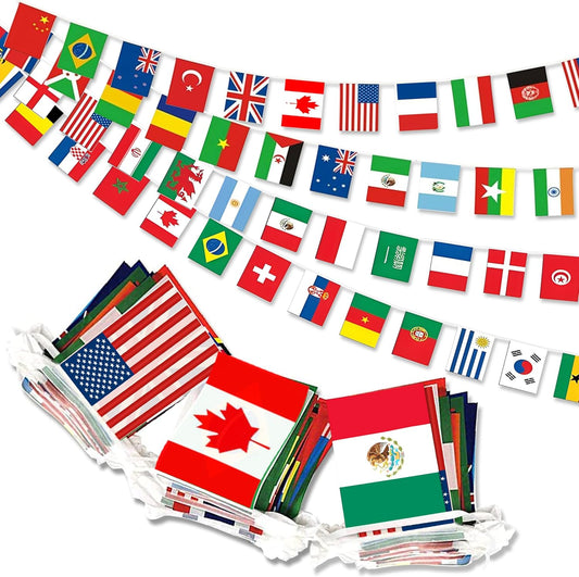 100_Countries_String_Flag,95FT_International_Flags_Bunting_Banner,World_Flag_for_Theme_Party,Bars,School,Garden,Sports_Game_Events,Grand_Opening,Classroom,Sports_Clubs
