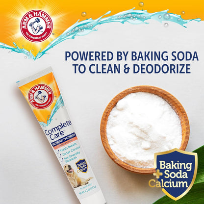Arm_&_Hammer_Complete_Care_Enzymatic_Dog_Toothpaste_with_Baking_Soda_and_Calcium,_Fluoride-Free_Chicken_Flavor_for_Plaque,_Tartar,_and_Fresh_Breath,_6.2_Oz_Value_Size