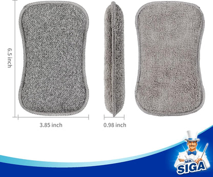 MR.SIGA_Dual-Sided_Scrub_Sponges,_Long_lasting,_Reusable_Dishwashing_Sponges_for_Kitchen,_6_Pack