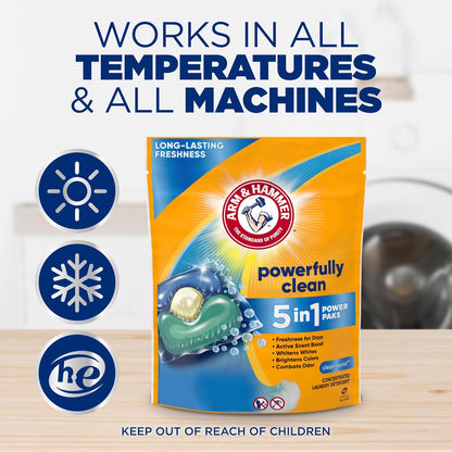 Arm_&_Hammer_Clean_Burst_5-in-1_Laundry_Detergent_Power_Paks,_High_Efficieny_(HE),_42_Count