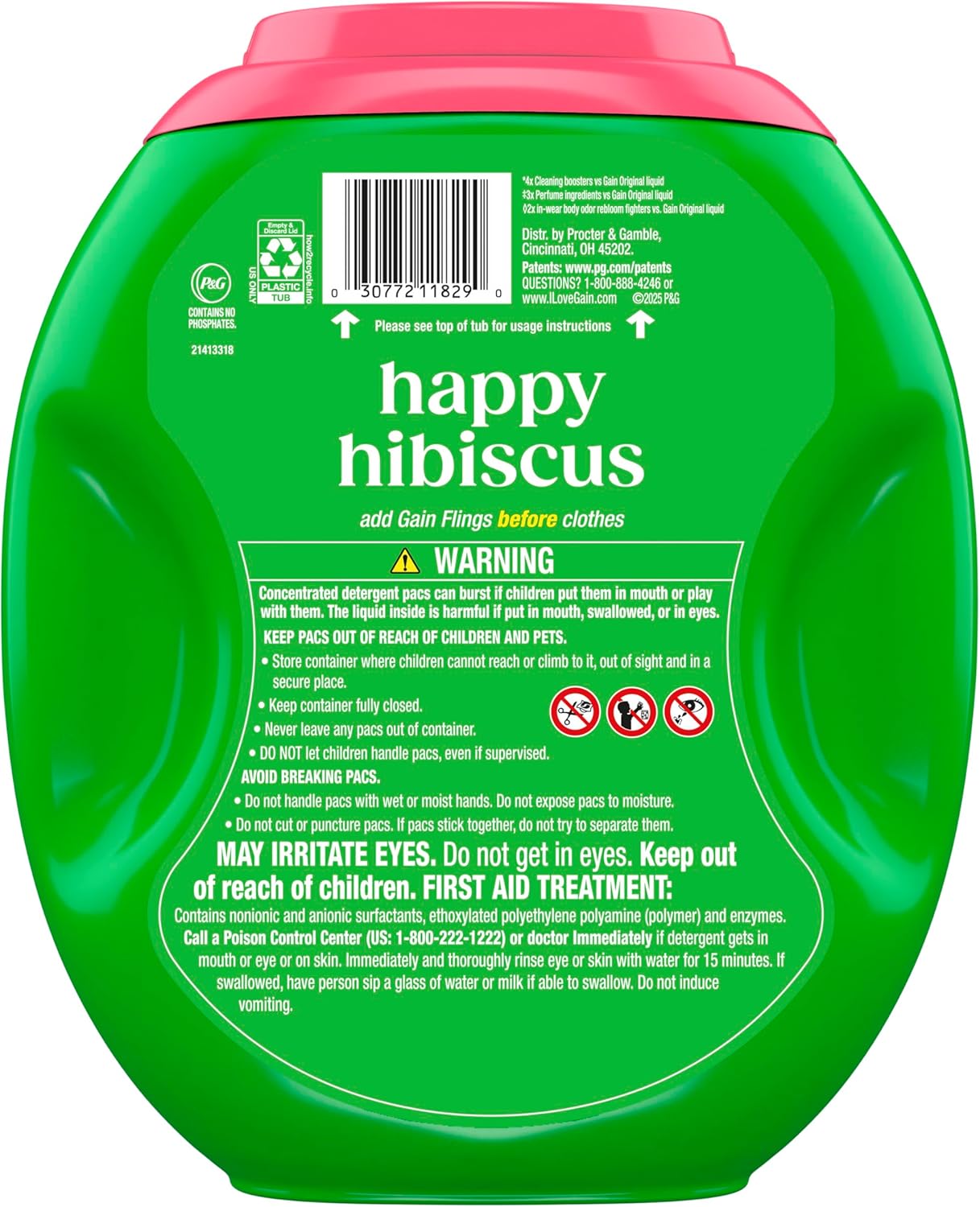 Gain_Plus_Flings_Liquid_Washing_Detergent_Pods,_Gain's_Best_Clean,_All-In-One,_Happy_Hibiscus_Scent_Laundry_Pacs,_45_Count_(Packaging_May_Vary)
