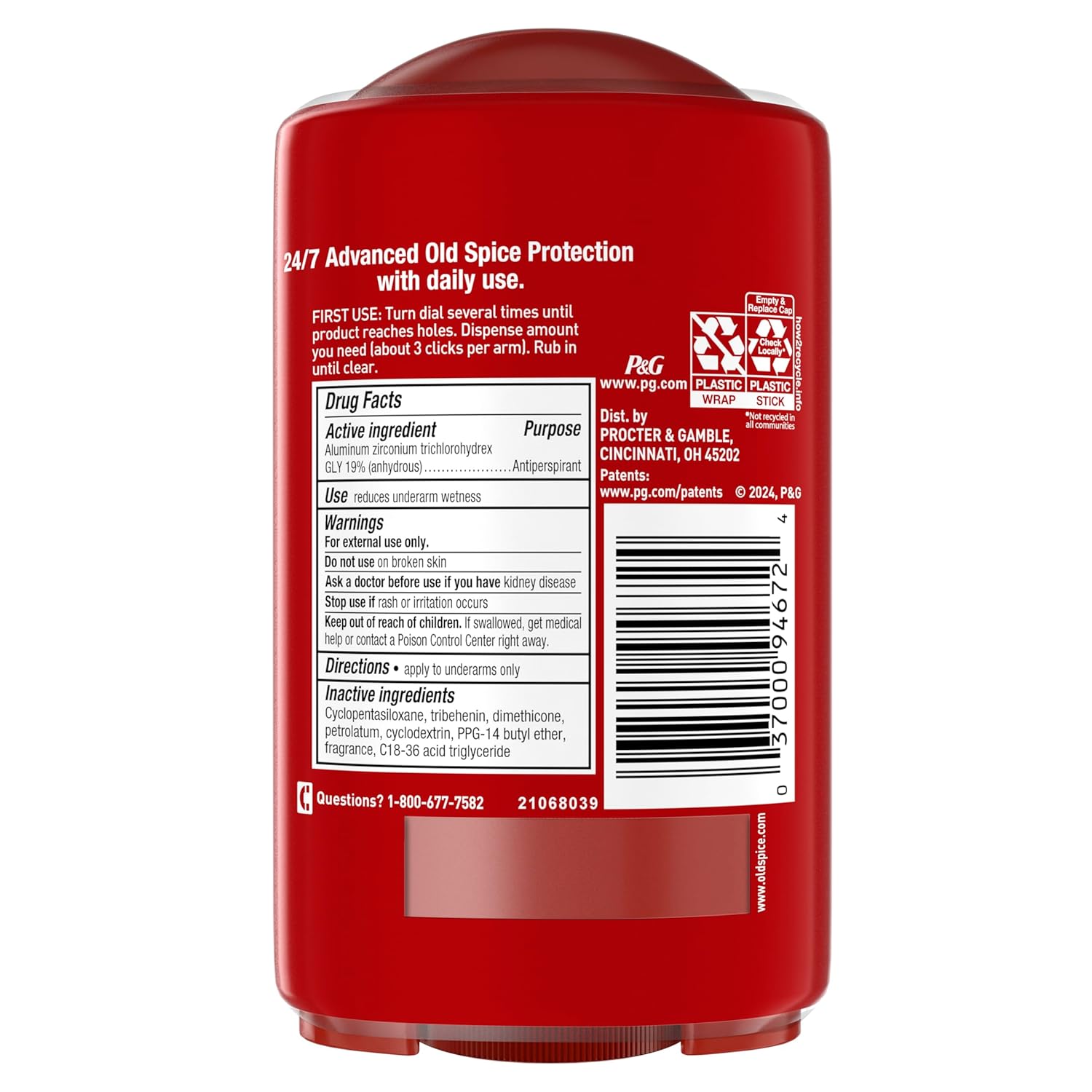 Old_Spice_Antiperspirant_and_Deodorant_for_Men,_24/7_Sweat_and_Odor_Protection,_Legendary_Fragrance,_Sweat_Defense,_Pure_Sport_Plus,_2.6_oz_Twin_Pack