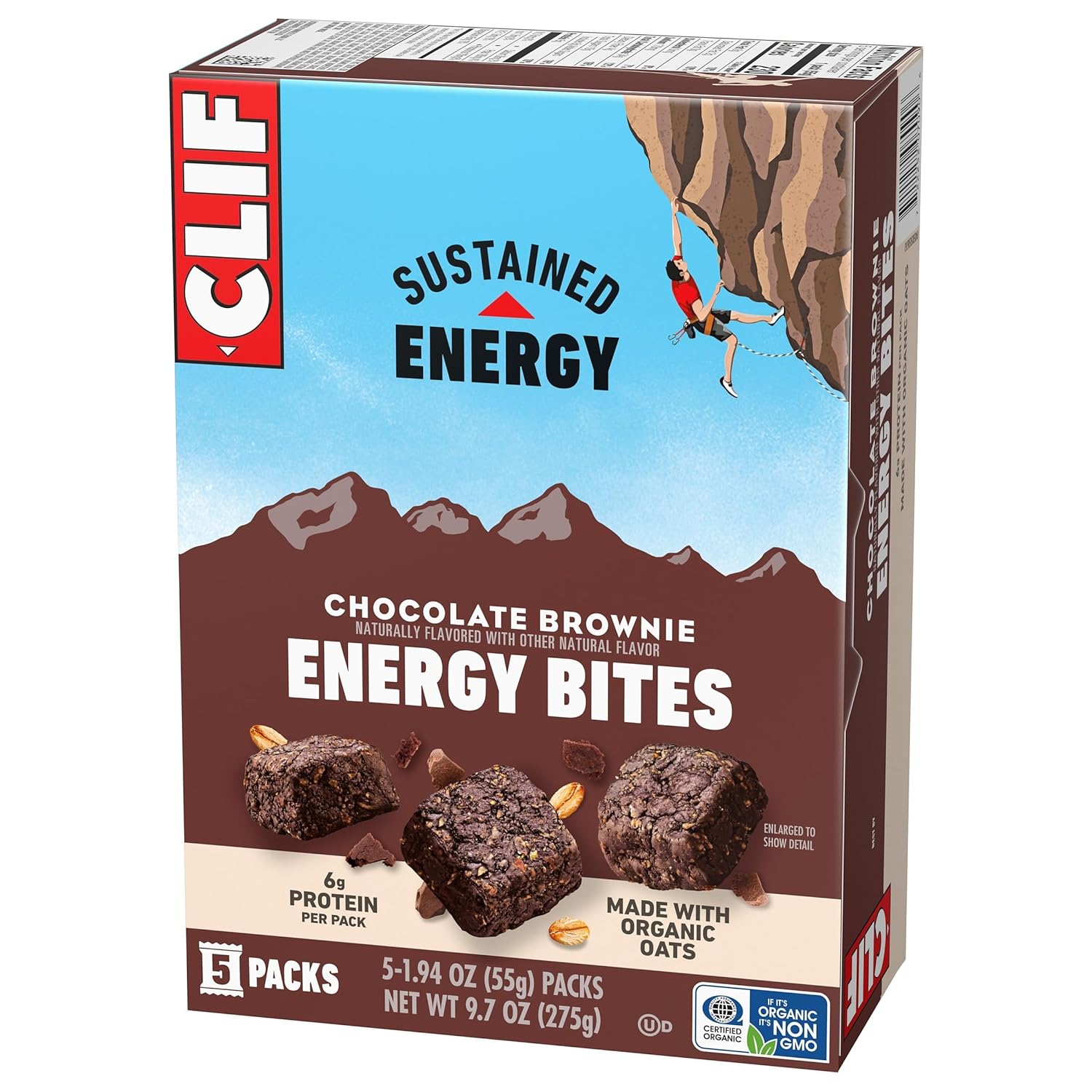 CLIF_BAR_Energy_Bites_-_Chocolate_Brownie_-_Made_with_Organic_Oats_-_6g_Plant_Based_Protein_-_Non-GMO_(5_Packs)