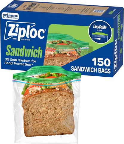 Ziploc_Sandwich_Bags,_Pack_of_150,_16.5_cm_x_14.9_cm