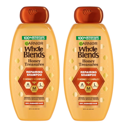 Garnier_Whole_Blends_Honey_Treasures_Repairing_Shampoo,_for_Dry,_Damaged_Hair,_22_Fl_Oz,_2_Count_(Packaging_May_Vary)