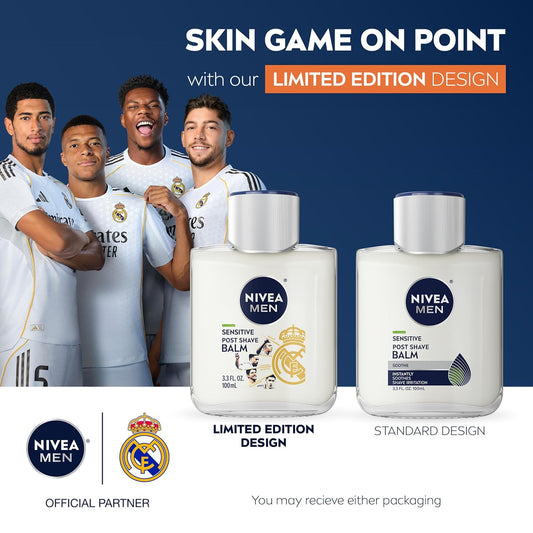 NIVEA_MEN_Real_Madrid_Limited_Edition_Design_Sensitive_Post_Shave_Balm,_with_VitaminPro_Complex,_Alcohol_Free_After_Shave_Balm_for_Men,_3.3_Fl_Oz_Bottle,_Pack_of_3