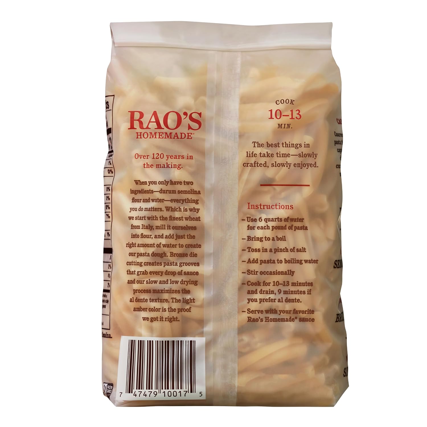Rao's_Homemade_Casarecce_Pasta,_16oz,_Traditionally_Crafted,_Premium_Quality,_From_Durum_Semolina_Flour,_Traditional_Bronze_Die_Cut,_Imported_from_Italy