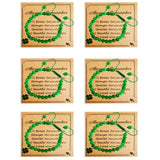Bovemee Green Nature Stone Clove Bracelet Four-Leaf Clover Female Heart Charm Clover Peacock Bracelet Lucky Bracelet Trendy Gift for Women