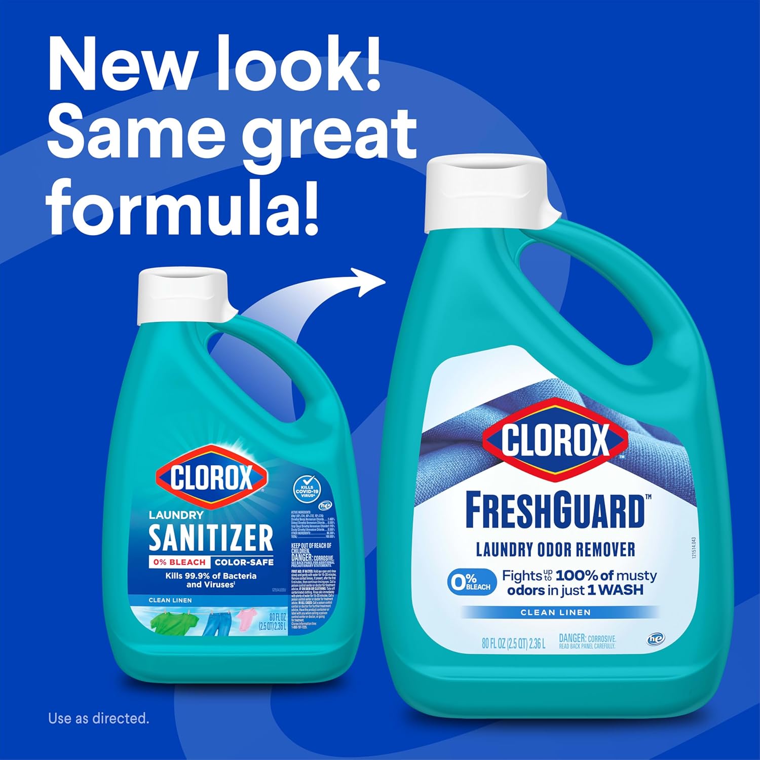 Clorox_FreshGuard_Laundry_Odor_Remover,_0%_Bleach,_Clean_Linen,_80_Fl_Oz.,_Pack_of_2_(Pack_May_Vary)