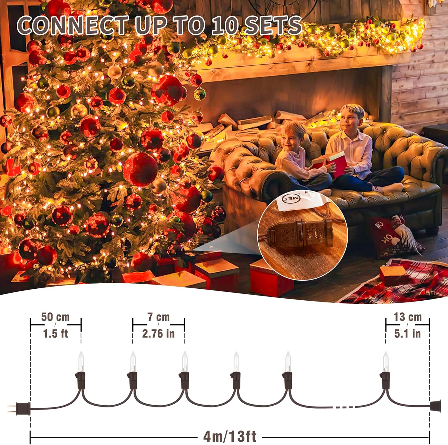 YOUNGAR_13FT_50_Clear_Christmas_Lights_Outdoor,_Approved_Christmas_Tree_Lights_with_Brown_Wire,_Incandescent_Mini_Light_Plug_in_for_Indoor_Outdoor_Tree_Patio_Garden_Xmas_Decor