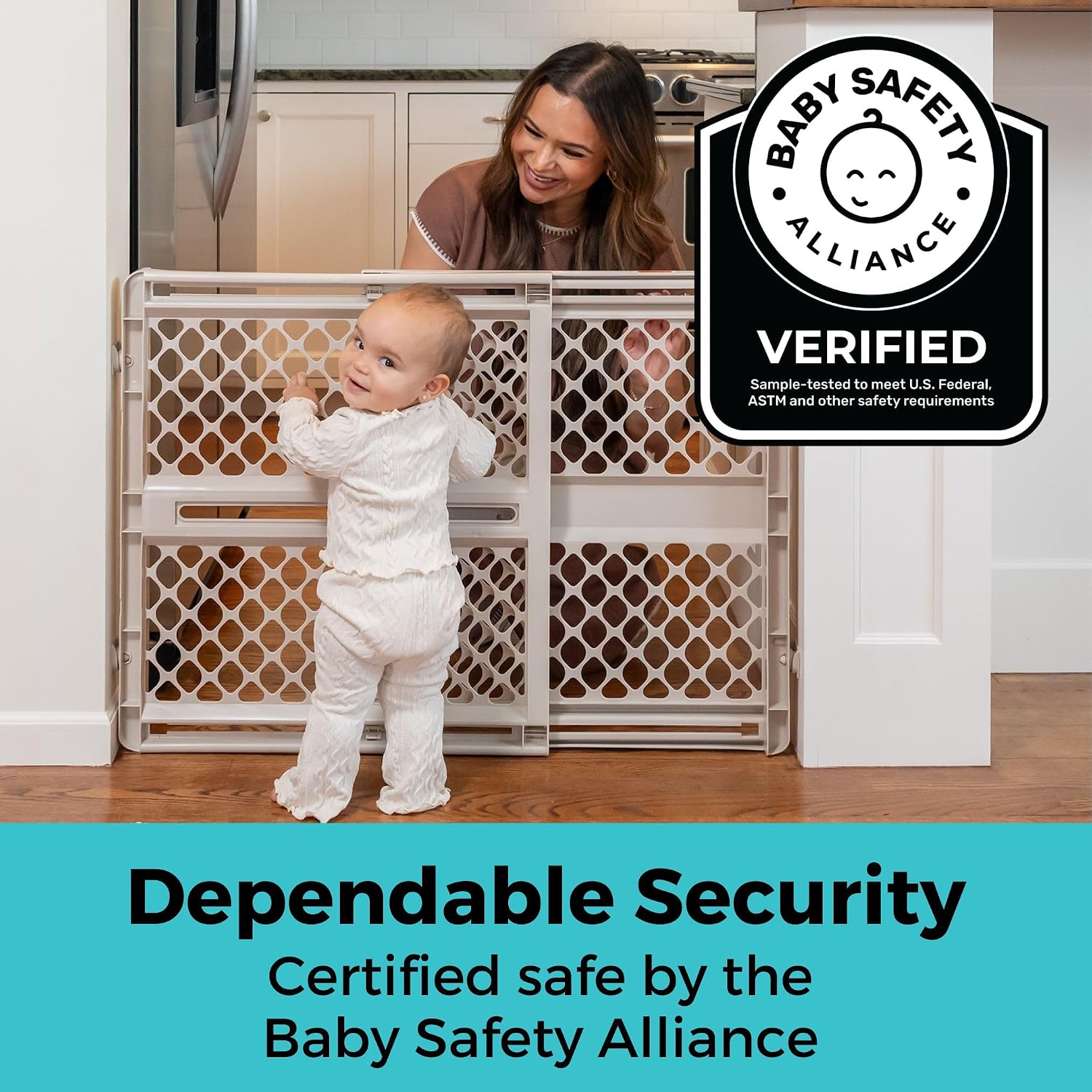 Toddleroo_by_North_States_-_Supergate_Ergo_Baby_Gate:_Plastic_Baby_Gate_for_Stairs_&_Doorways_-_Adjustable_Indoor_Safety_Gate_-_Made_in_USA_-_26_to_42_Inches_Wide_-_26_Inches_Tall_-_Sand