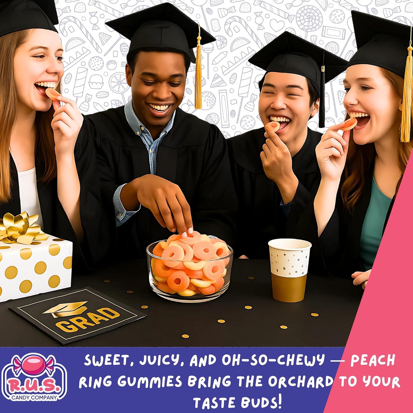 Peach_Ring_Gummies_8_oz_Bag_–_Fruity_Gummy_Candy_–_Fresh,_Soft_&_Chewy_–_Party,_Snack,_Candy_Buffet_–_by_RUS_Candy_Company_(Peach)_(1_Pack)