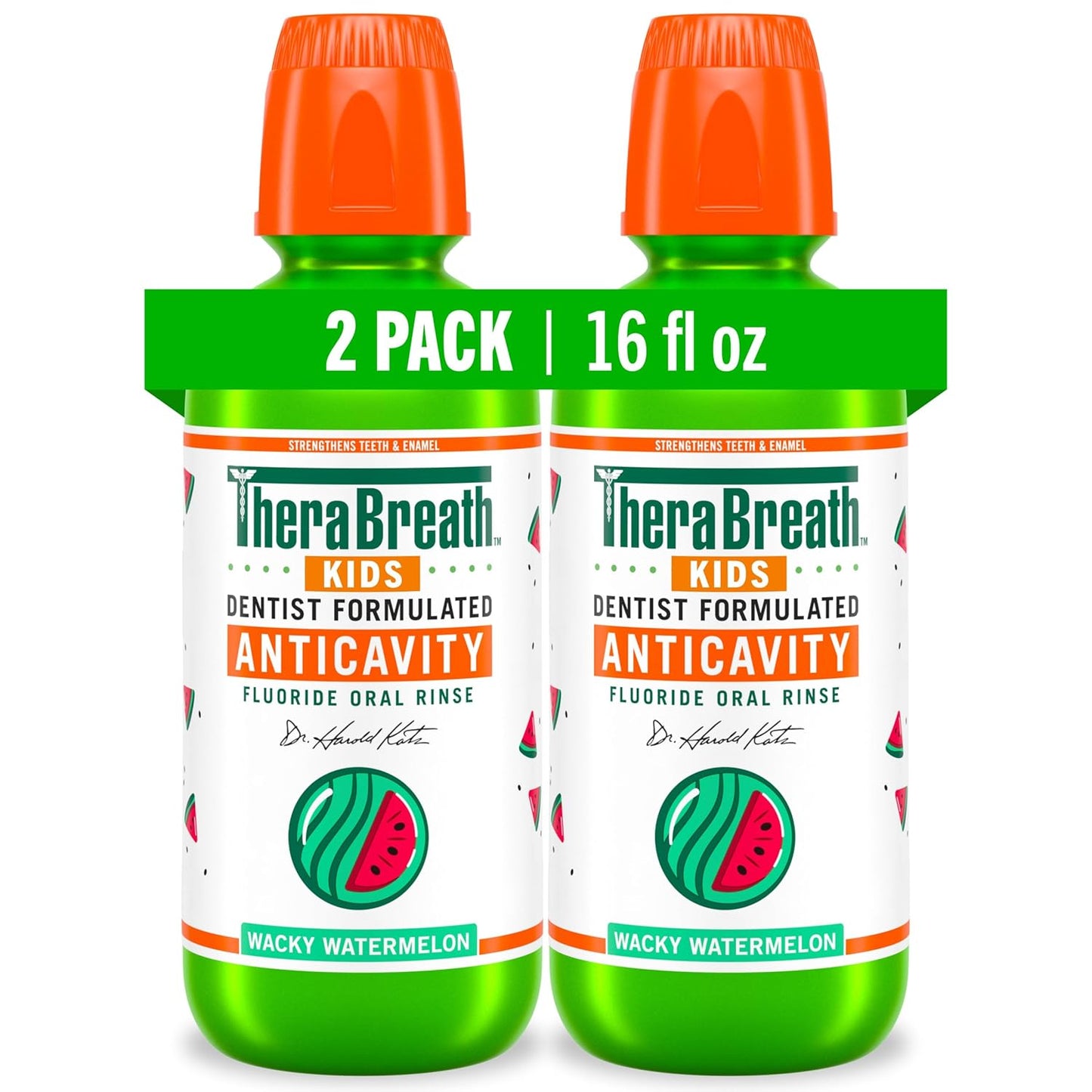 TheraBreath_Kids_Mouthwash_with_Fluoride,_Organic_Wacky_Watermelon,_Anticavity,_16_fl_oz_(2_Pack)