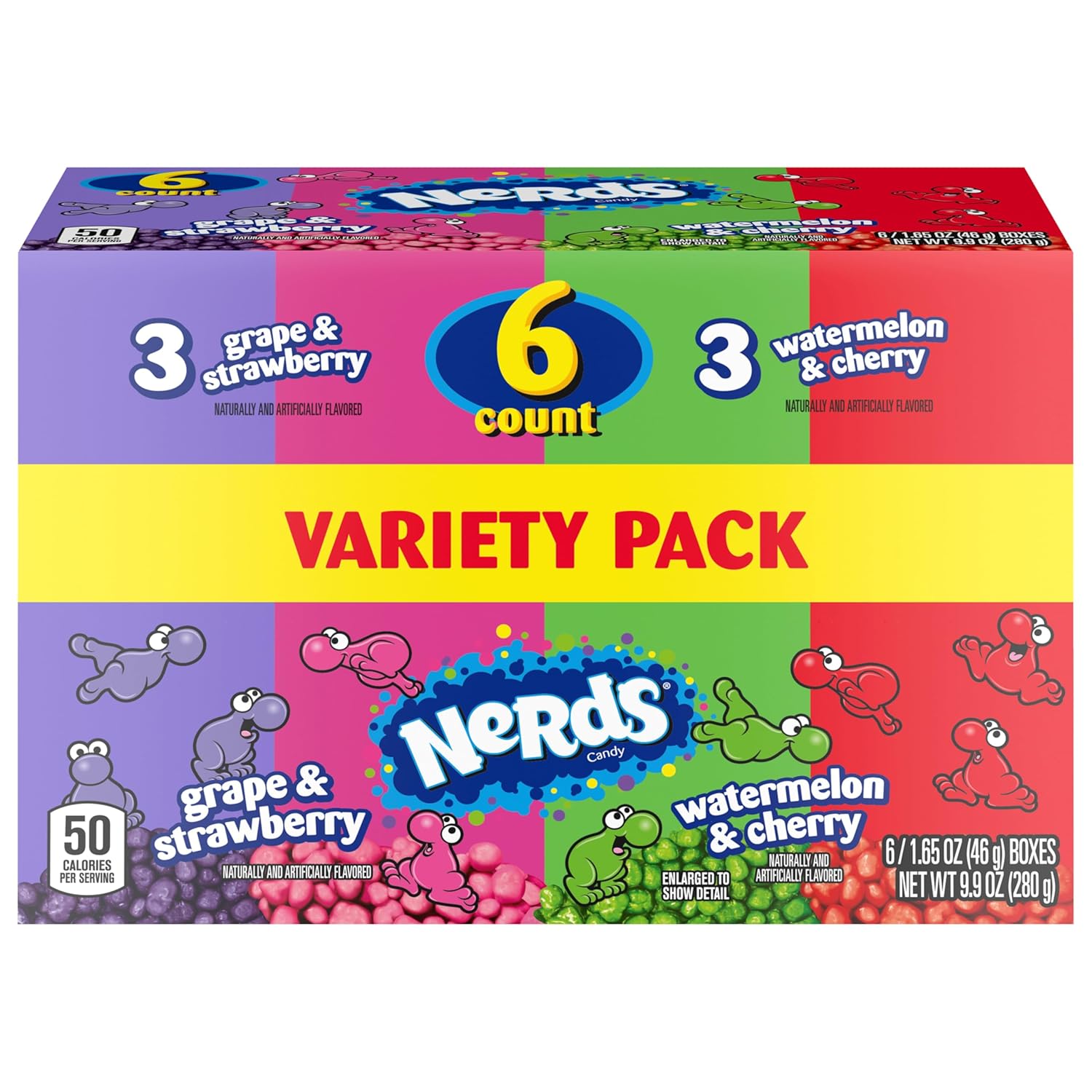 NERDS_Candy,_Dual_Variety_Pack,_Grape_&_Strawberry,_Watermelon_&_Cherry,_Crunchy_Fruity_Chews,_9.9_oz_(Pack_of_6)