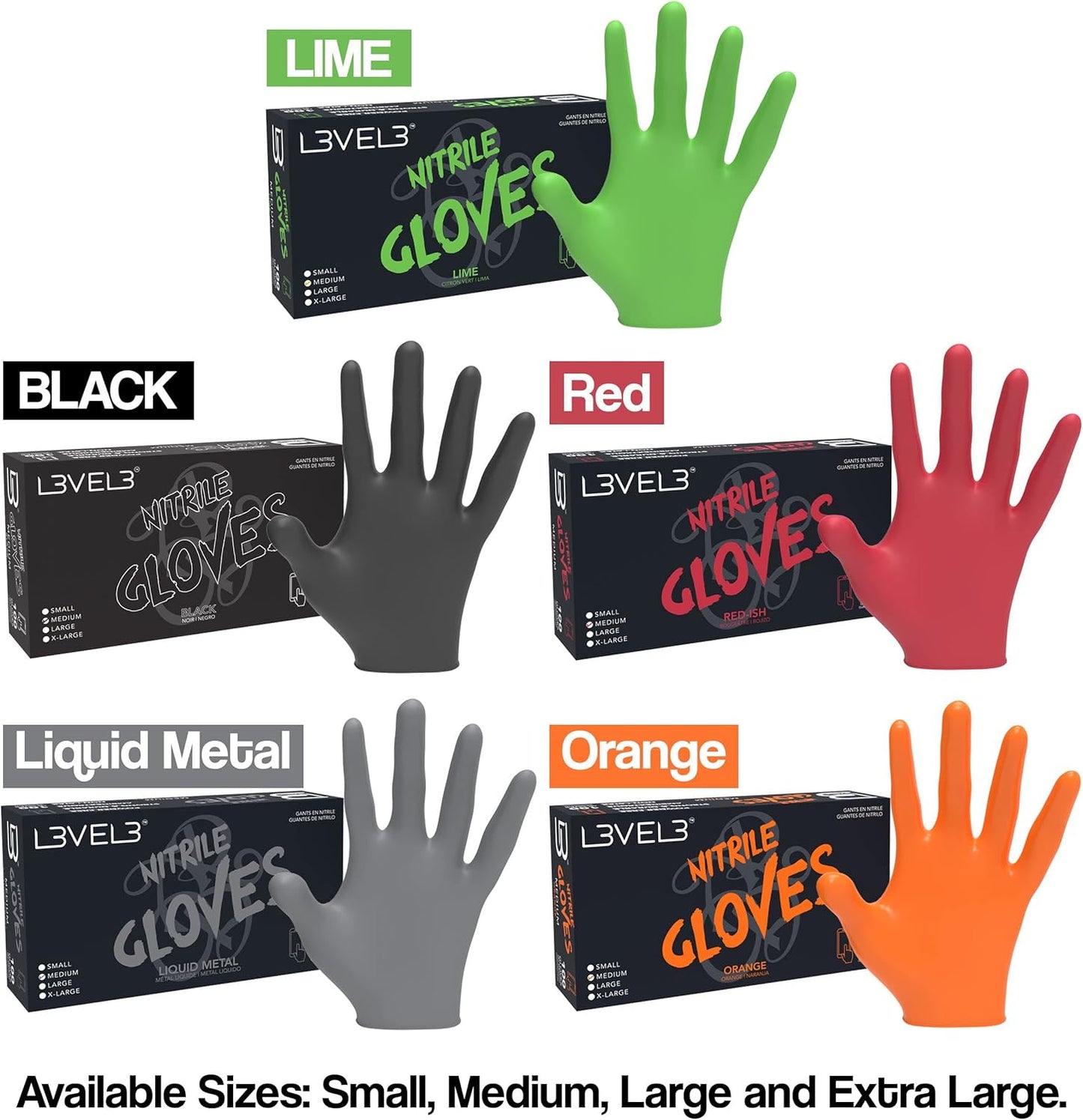 L3_Level_3_Nitrile_Gloves_-_Professional_Heavy_Duty_Disposable_Gloves_-_Latex_Free_-_Fits_Snug_-_Box_of_100