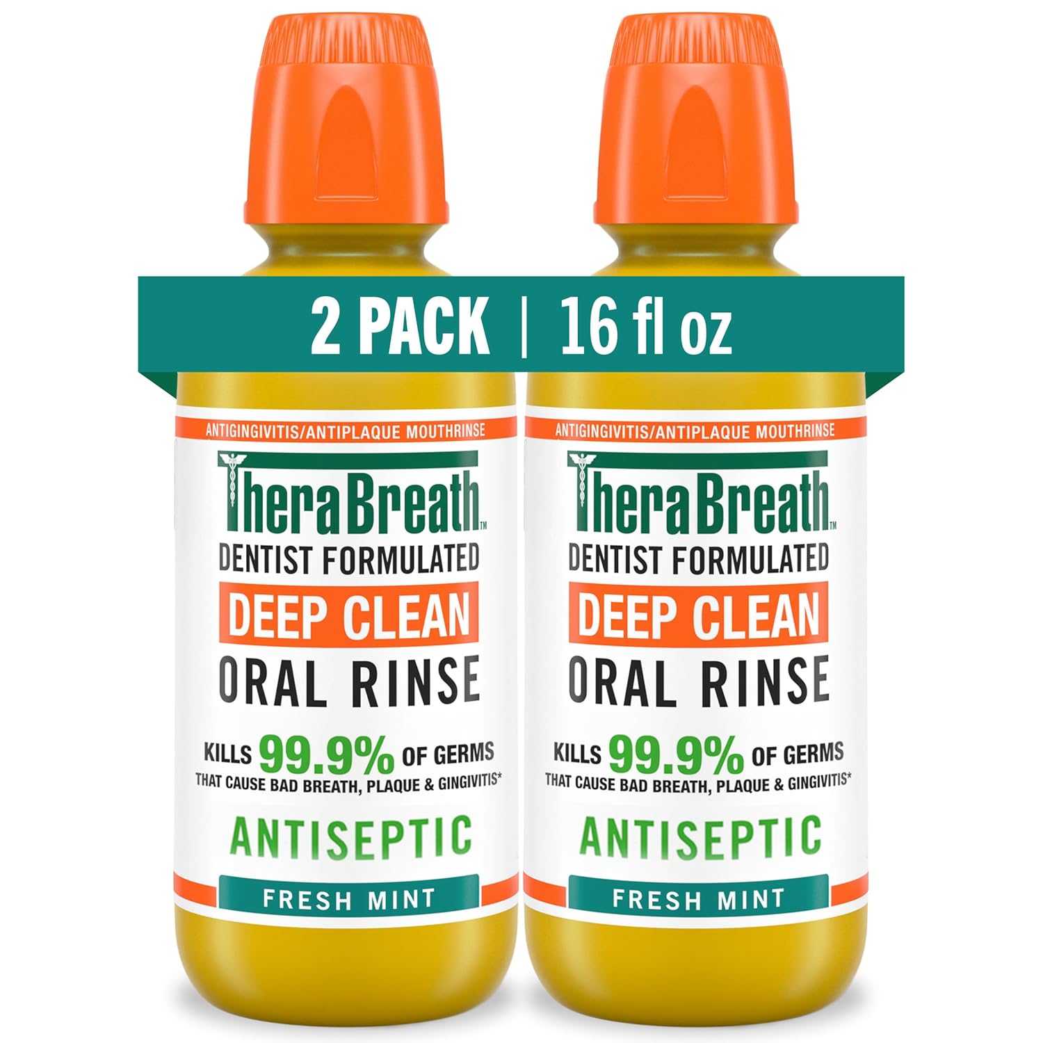 TheraBreath_Deep_Clean_Mouthwash,_Antiseptic_Benefits,_Fresh_Mint_Flavor,_Dentist_Formulated,_Alcohol_Free,_16_fl_oz_(Pack_of_2)