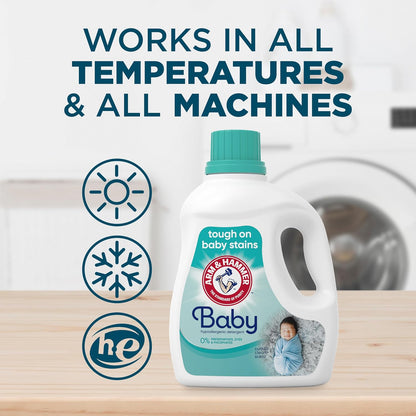 ARM_&_HAMMER_Baby,_77_Loads_Hypoallergenic_Liquid_Laundry_Detergent,_100.5_fl_oz