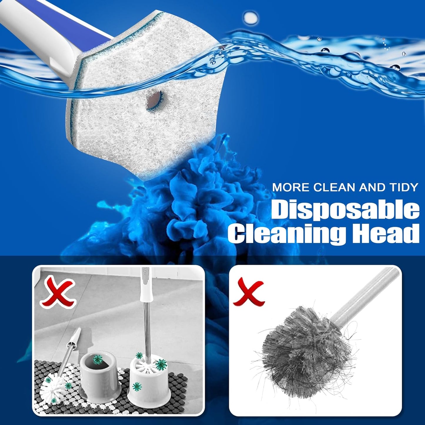 JEHONN_Disposable_Toilet_Brush_with_48_Wand_Cleaner_Refills,_Wall_Mounted_Toilet_Bowl_Brush_Holder_Set,_Bathroom_Cleaning_System_for_Sink_Bathtub_Wash_Basin_(Blue)