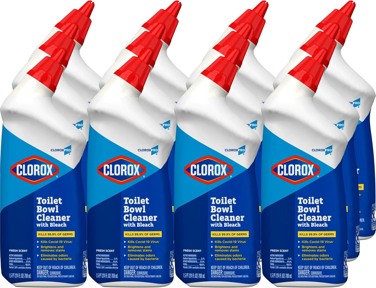CloroxPro_Commercial_Solutions,_Clorox_Manual_Toilet_Bowl_Cleaner_with_Bleach,_Automatic_Toilet_Cleaner,_Fresh_Scent,_24_Ounces_(Pack_of_12)_-_00031