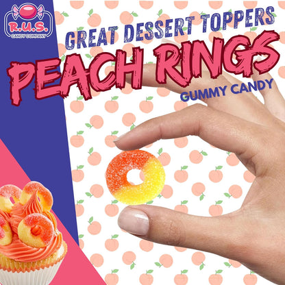 Peach_Ring_Gummies_8_oz_Bag_–_Fruity_Gummy_Candy_–_Fresh,_Soft_&_Chewy_–_Party,_Snack,_Candy_Buffet_–_by_RUS_Candy_Company_(Peach)_(1_Pack)